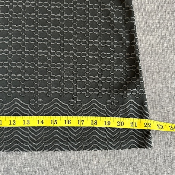 Max Studio Black Textured Bell Sleeve Top – Scoop Neck Stretch Blouse – Size L - Picture 8 of 10